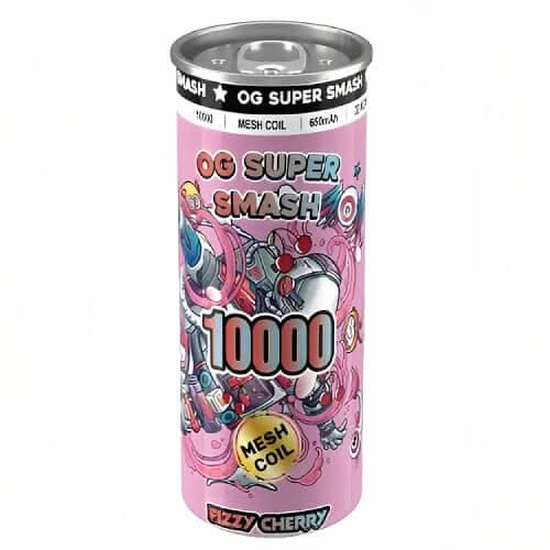 OG Super Smash 10000 Disposable Vape Device - Eliquid Base - Fizzy Cherry