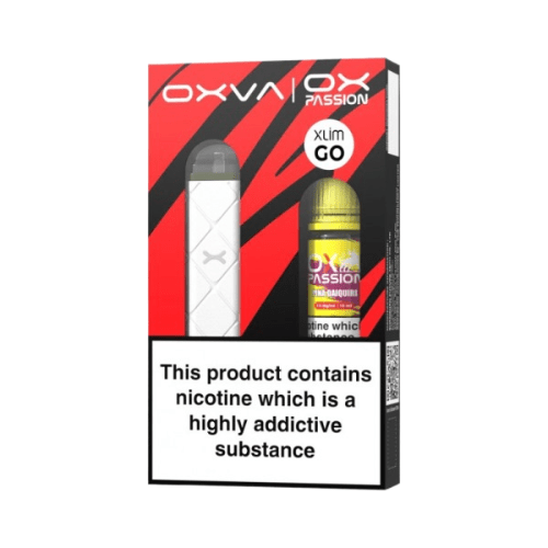 Oxva Xlim Go Pod Kit OX Passion Nic Salt Bundle - Eliquid Base - White / Pina Daiquiri