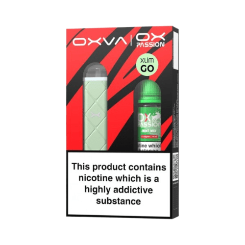 Oxva Xlim Go Pod Kit OX Passion Nic Salt Bundle - Eliquid Base - Light Green / Mint Mix