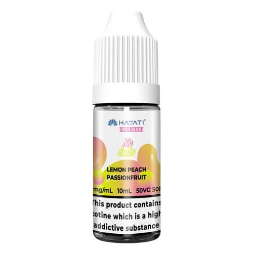  Hayati 10ml Nic Salt E - Liquid   - Lemon Peach Passionfruit