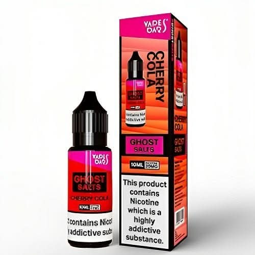 Pack of 10 Vapes Bar Ghost Salts 10ml Nic Salt E - liquid - Eliquid Base - Cherry Cola