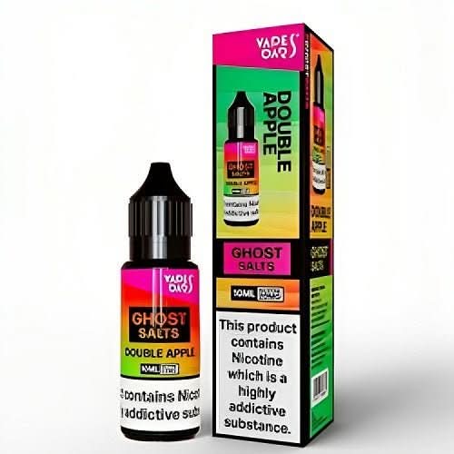 Pack of 10 Vapes Bar Ghost Salts 10ml Nic Salt E - liquid - Eliquid Base - Double Apple