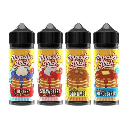 Pancake Stack Shortfill 100ml E Liquid, Eliquid Base, Blueberry Ice Cream 
