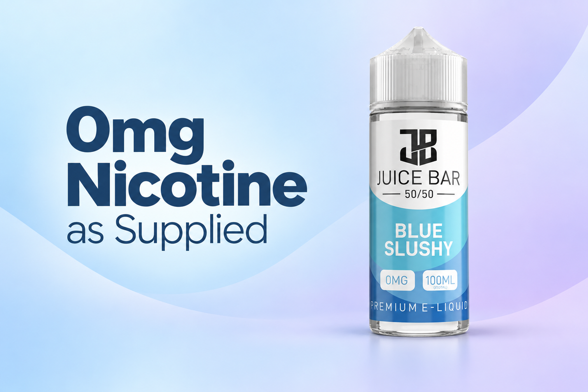 0mg Nicotine as Supplied