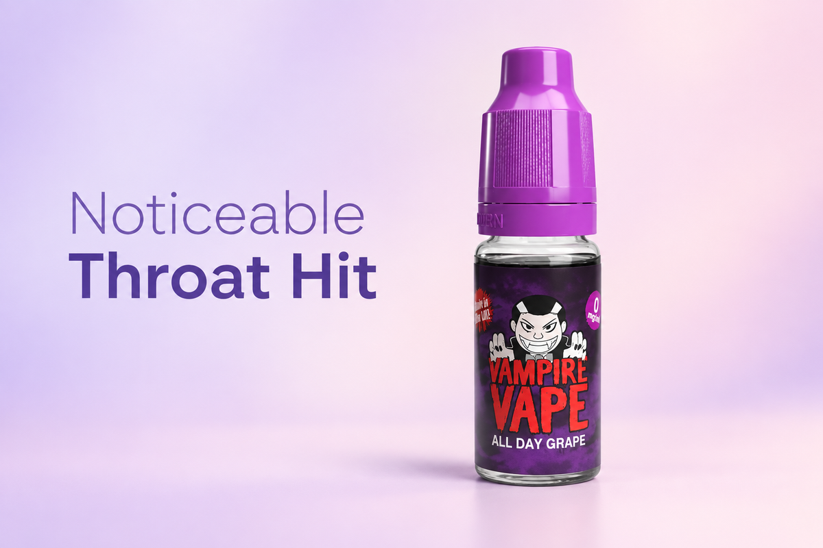 Noticeable Throat Hit