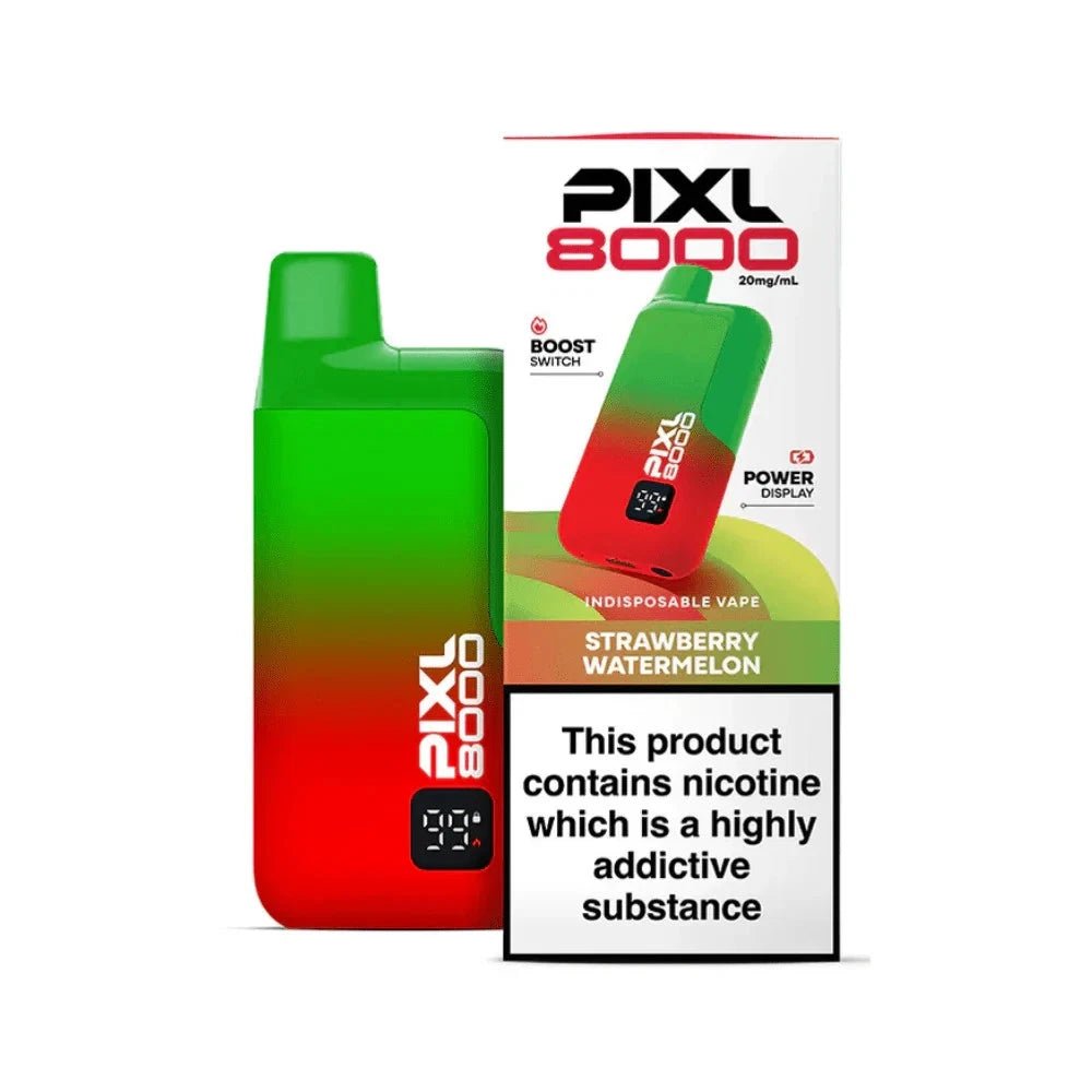 Pixl 8000 Prefilled Vape Pod Kit - Eliquid Base - Strawberry Watermelon