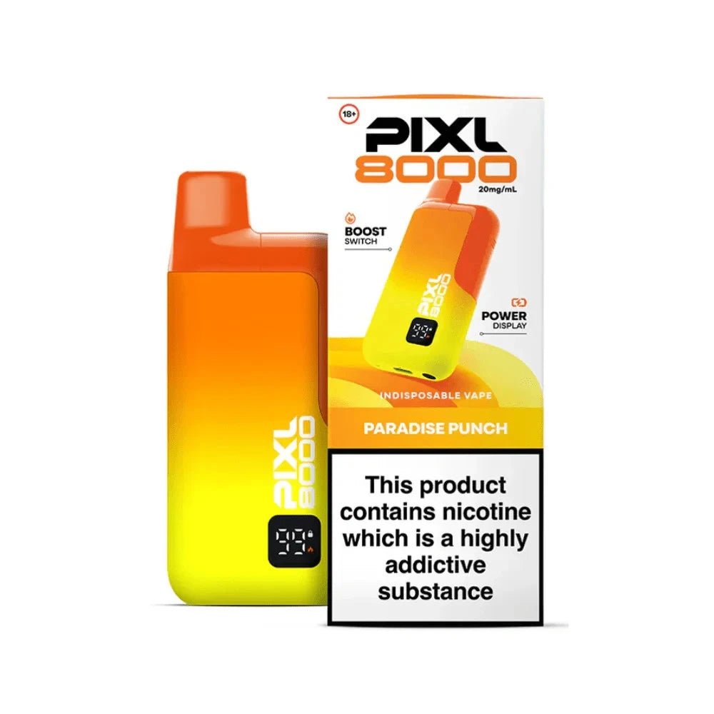 Pixl 8000 Prefilled Vape Pod Kit - Eliquid Base - Paradise Punch