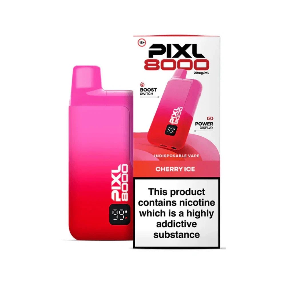 Pixl 8000 Prefilled Vape Pod Kit - Eliquid Base - Cherry Ice
