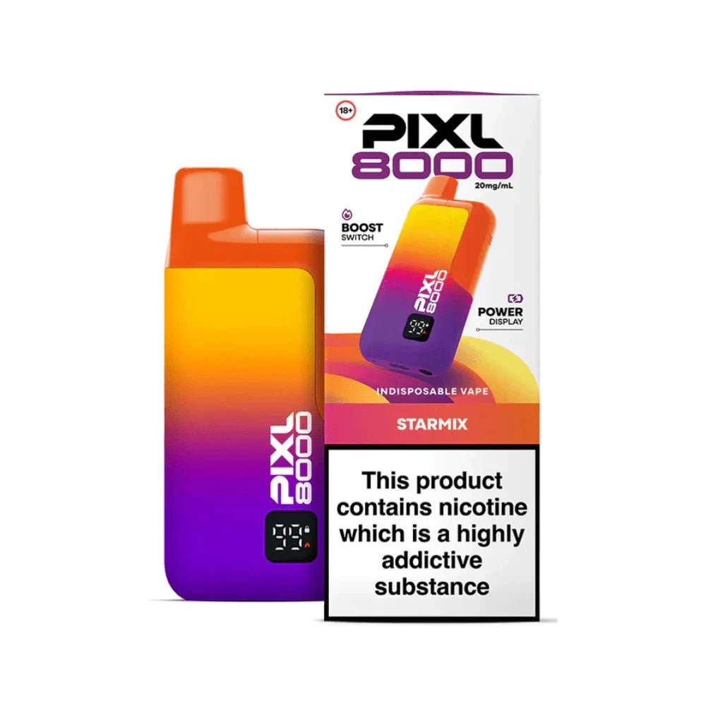 Pixl 8000 Prefilled Vape Pod Kit - Eliquid Base - Starmix