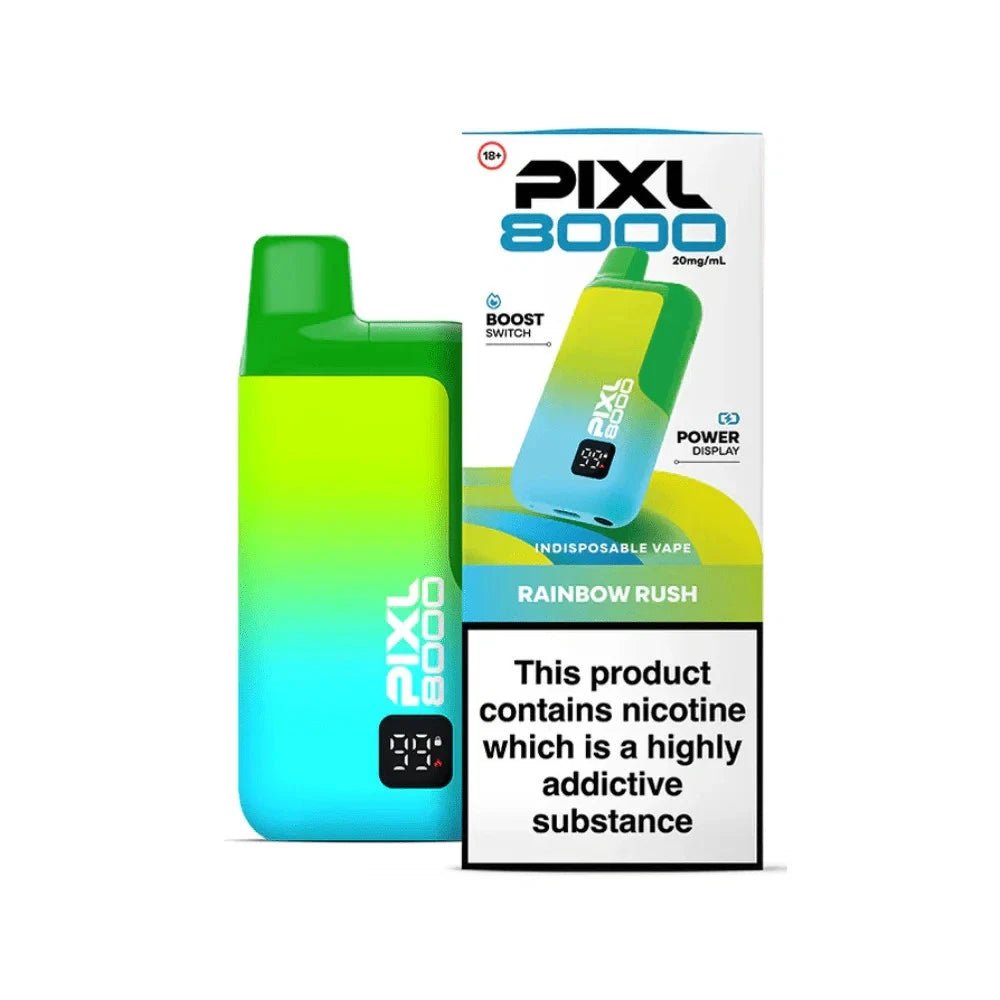 Pixl 8000 Prefilled Vape Pod Kit - Eliquid Base - Rainbow Rush