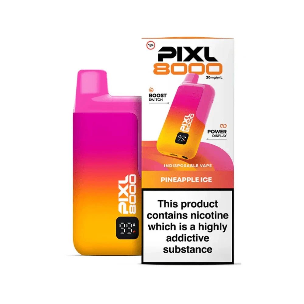 Pixl 8000 Prefilled Vape Pod Kit - Eliquid Base - Pineapple Ice