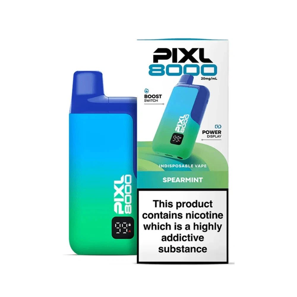 Pixl 8000 Prefilled Vape Pod Kit - Eliquid Base - Spearmint
