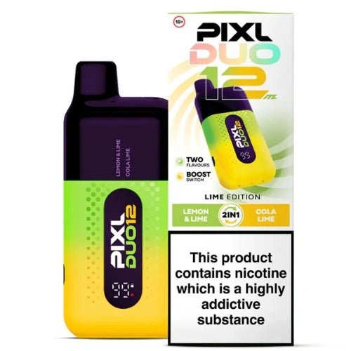 PIXL Duo 12 Disposable Vape – 6000 Puffs, Lime Edition