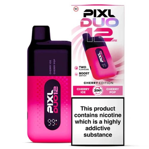 PIXL Duo 12 Disposable Vape – 6000 Puffs, Cherry Edition