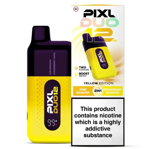 PIXL Duo 12 Disposable Vape – 6000 Puffs, Yellow Edition