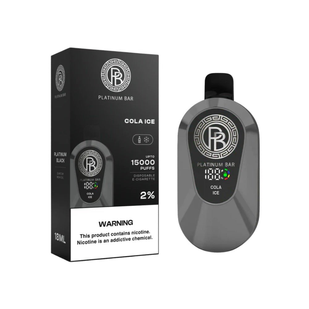 Platinum Bar 15000 Puff Disposable Vape - Eliquid Base - Cola ice