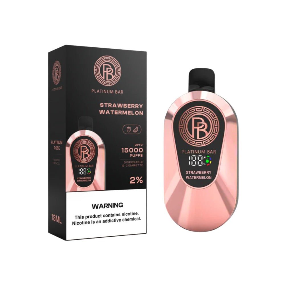 Platinum Bar 15000 Puff Disposable Vape - Eliquid Base - Strawberry watermelon