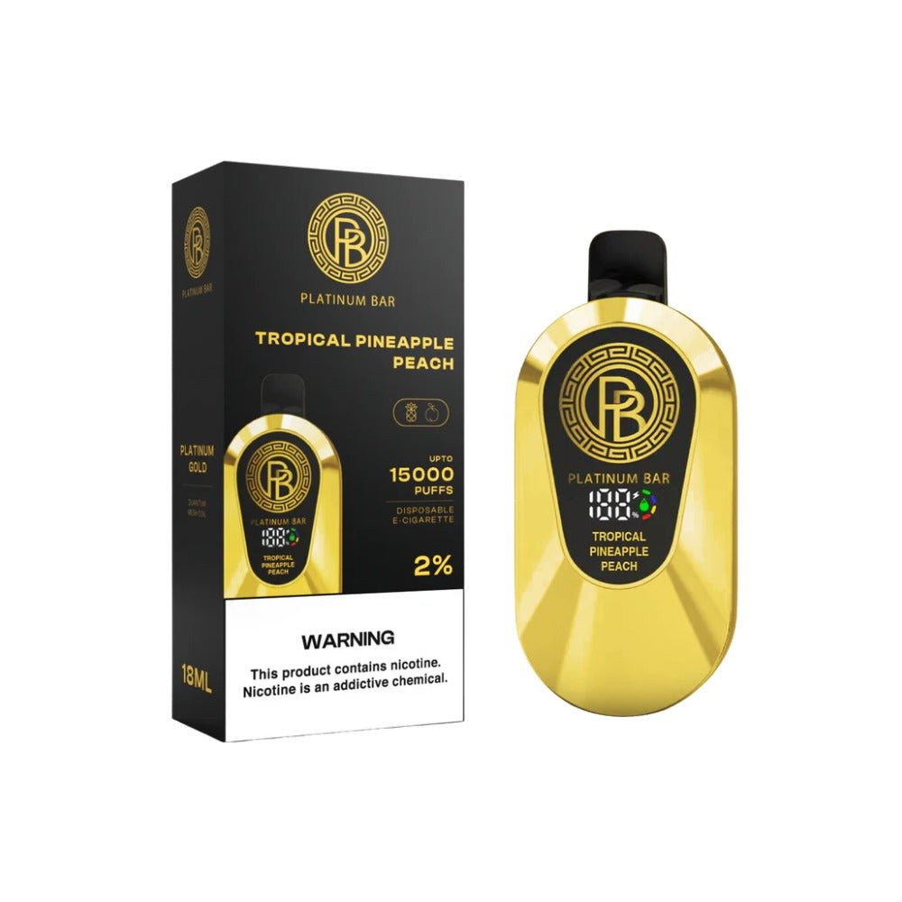 Platinum Bar 15000 Puff Disposable Vape - Eliquid Base - Tropical pineapple peach