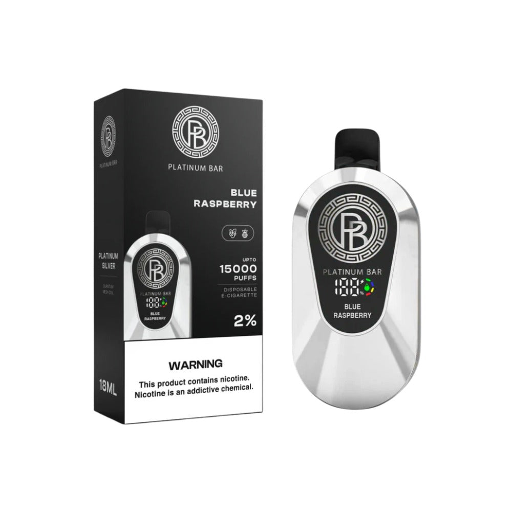 Platinum Bar 15000 Puff Disposable Vape - Eliquid Base - Blue raspberry