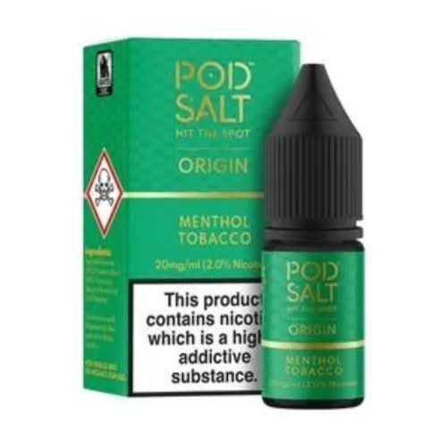 Pod Salt Origin 10ml Nic Salt - Pack of 5 - Origin Menthol Tobacco