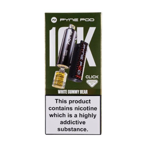 Pyne Pod Click 10K Puffs Vape Device - 20Mg - Eliquid Base - White Gummy Bear
