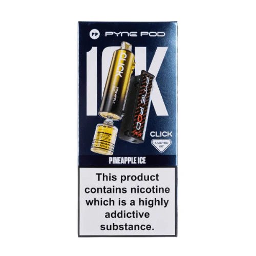 Pyne Pod Click 10K Puffs Vape Device - 20Mg - Eliquid Base - Pineapple Ice