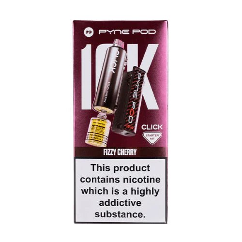 Pyne Pod Click 10K Puffs Vape Device - 20Mg - Eliquid Base - Fizzy Cherry