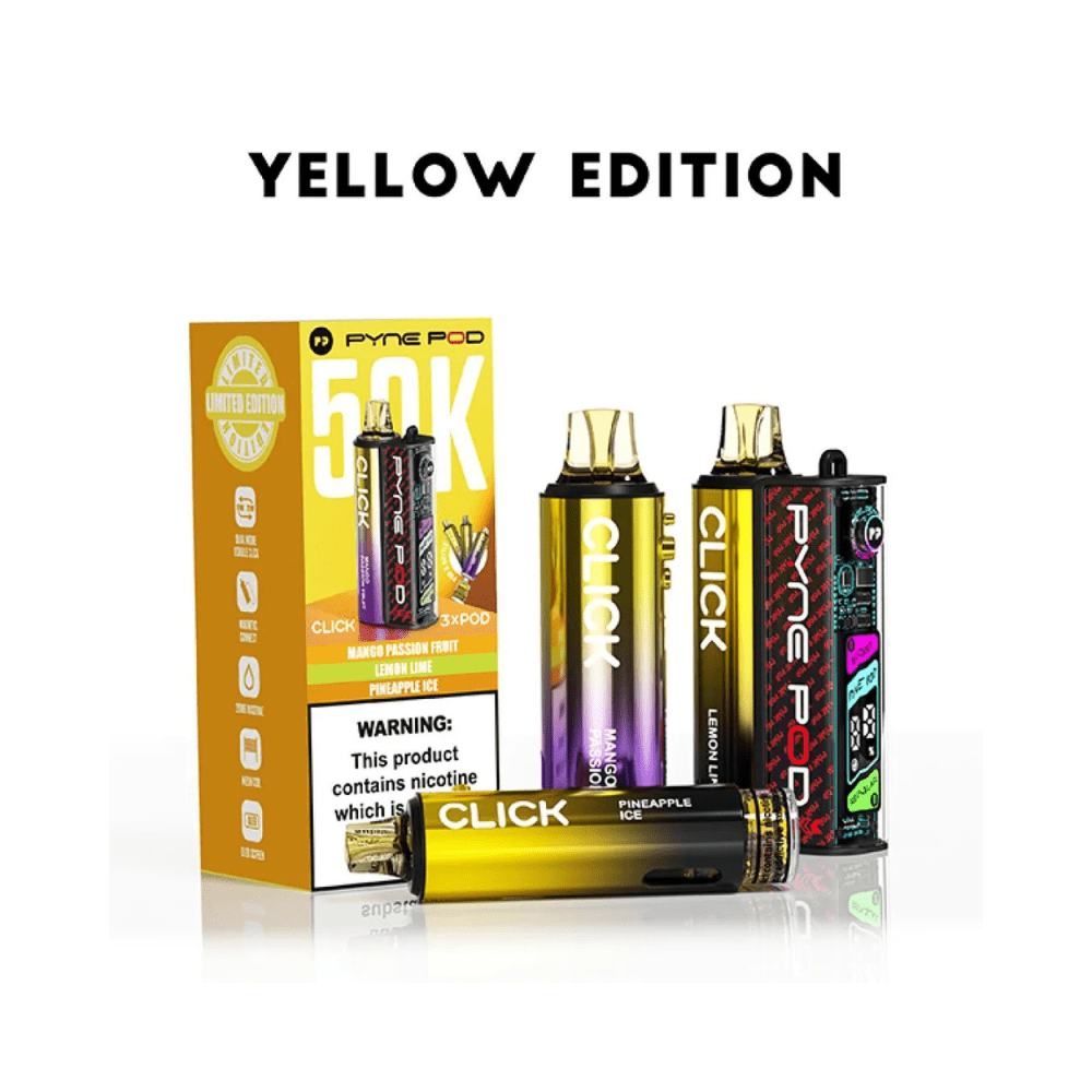 Pyne Pod Click 50K Disposable Pod - Eliquid Base - Yellow Edition