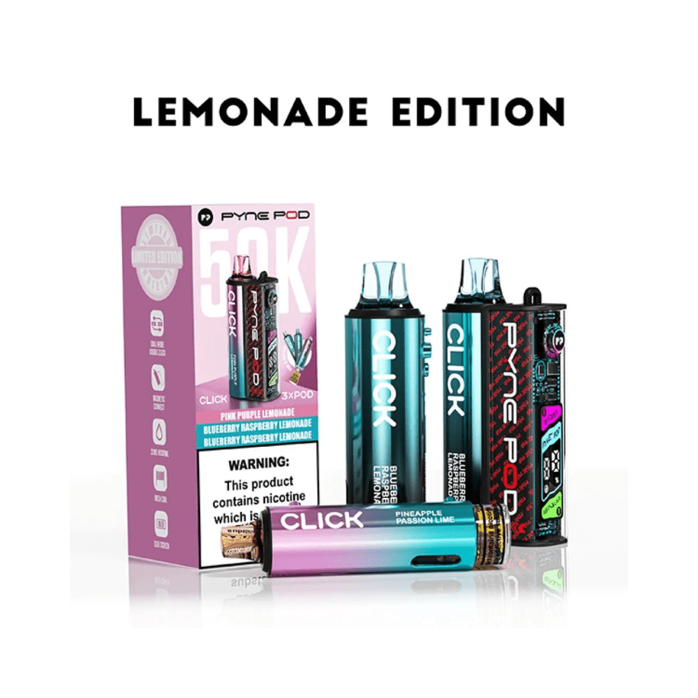 Pyne Pod Click 50K Disposable Pod - Eliquid Base - Lemonade Edition