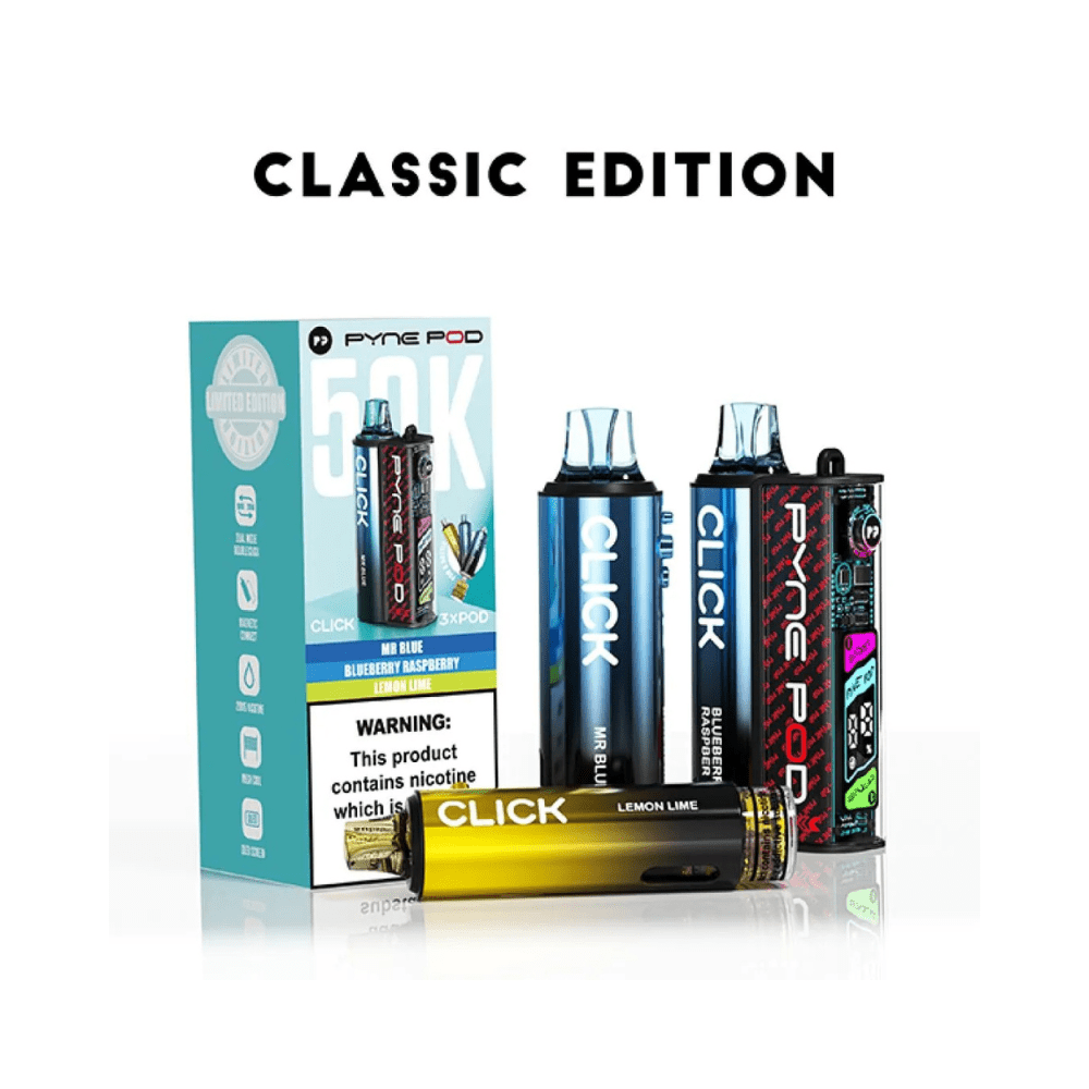 Pyne Pod Click 50K Disposable Pod - Eliquid Base - Classic Edition