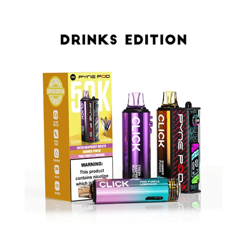 Pyne Pod Click 50K Disposable Pod - Eliquid Base - Drinks Edition