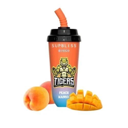 Randm Supbliss Bingo 8000 Disposable Vape Device - 20mg - Eliquid Base - Peach Mango