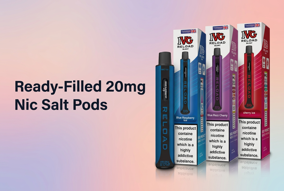 Ready-Filled 20mg Nic Salt Pods