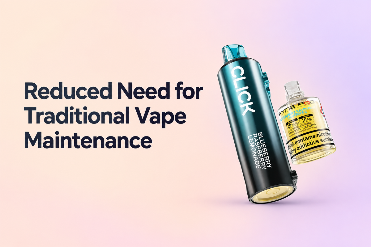 Reduced Need for Traditional Vape Maintenance