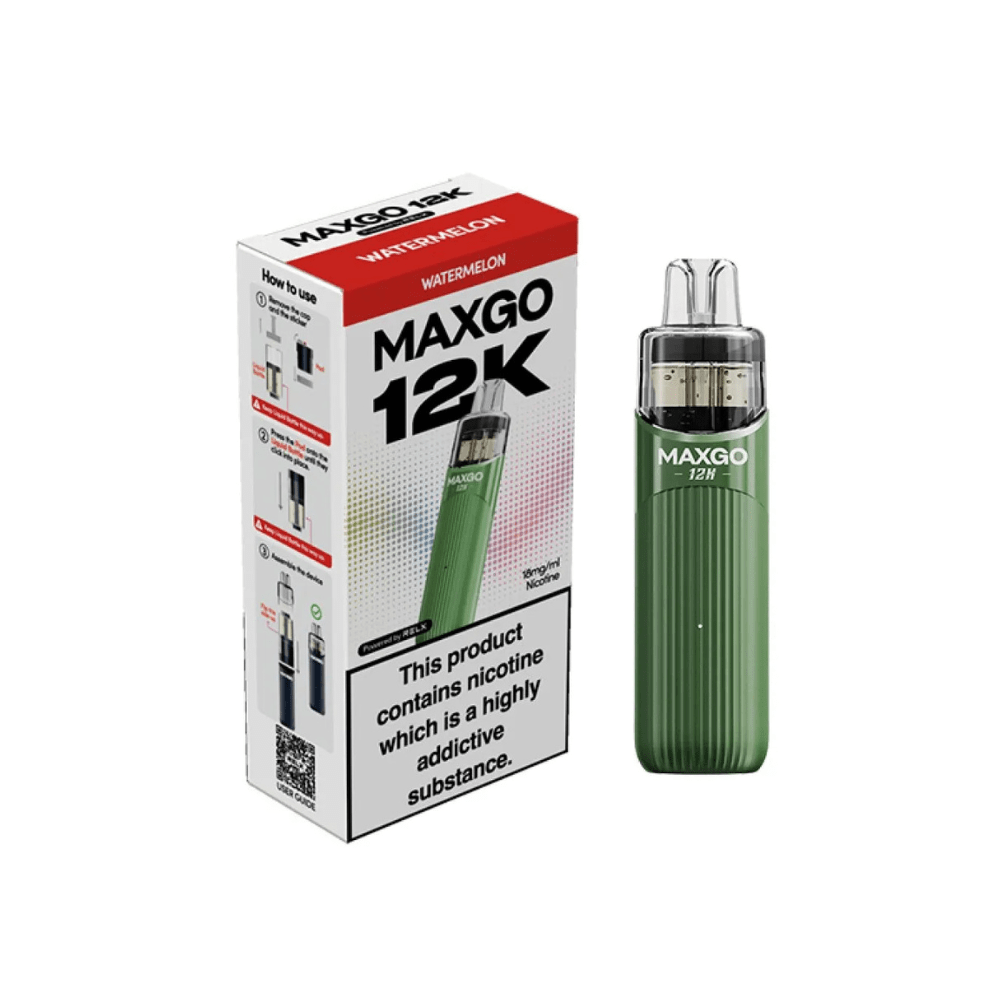 Relx Max Go 12K Prefilled Pod Kit - Eliquid Base - Watermelon