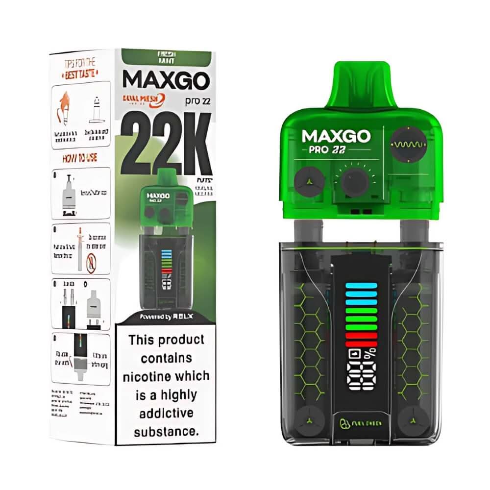 Relx Maxgo Pro 22000 Disposable Device - 20MG - Eliquid Base - Fresh Mint