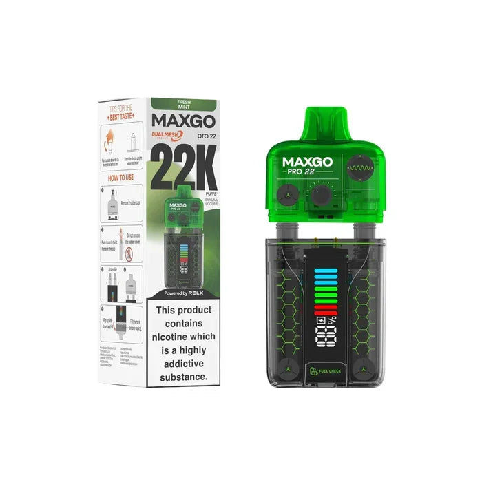 Relx Maxgo 22k Prefilled Pod Kit - £7.99 or 3 For £20