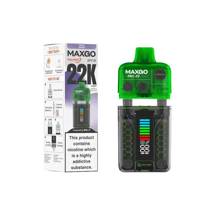 Relx Maxgo 22k Prefilled Pod Kit - £7.99 or 3 For £20