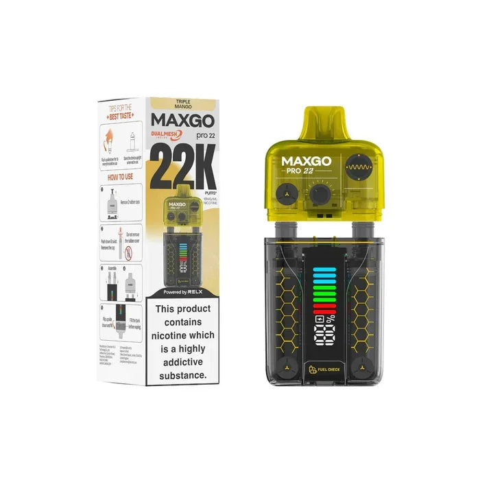Relx Maxgo 22k Prefilled Pod Kit - £7.99 or 3 For £20