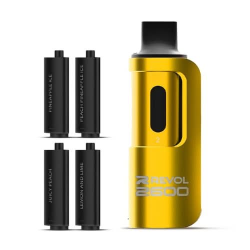 REVOL 2600 4 In 1 Disposable Vape  Device - 20 MG - Pineapple Series