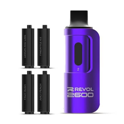 REVOL 2600 4 In 1 Disposable Vape  Device - 20 MG  - Juicy Series