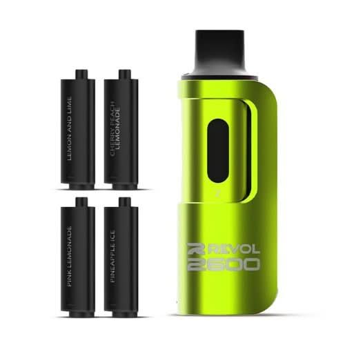 REVOL 2600 Puffs 4 In 1 Disposable Vape Device - 20 MG | Box Of 5 - Eliquid Base REVOL 2600 Puffs 4 In 1 Disposable Vape Device - 20 MG | Box Of 5 - Eliquid Base