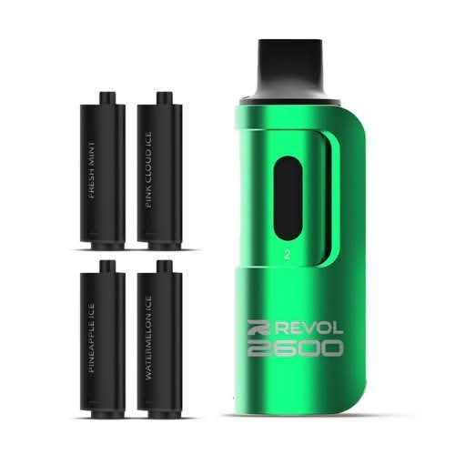 REVOL 2600 Puffs 4 In 1 Disposable Vape Device - 20 MG - Mint Series