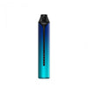 Blue and black vape device with 'romio' branding on a white background