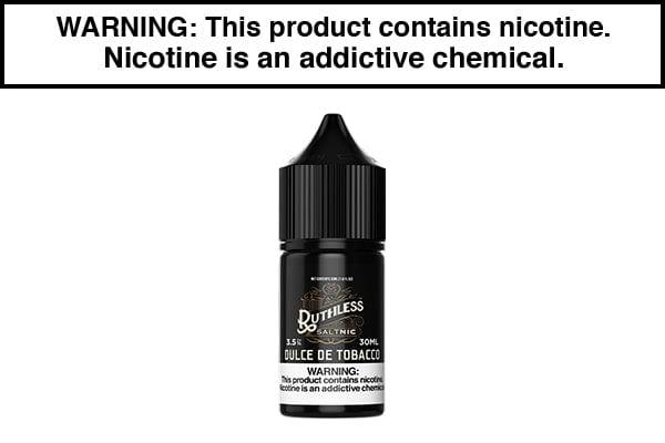 Ruthless Bar Nic Salts | Box Of 10 - Eliquid Base - Dulce De Tobacco