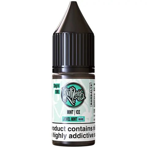 Ruthless Original Bar Nic Salts Box of 10 - Eliquid Base - Jewel Mint On Ice
