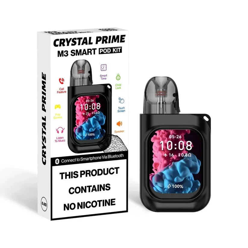 Crystal Prime M3 Smart Pod Kit with packaging on a white background