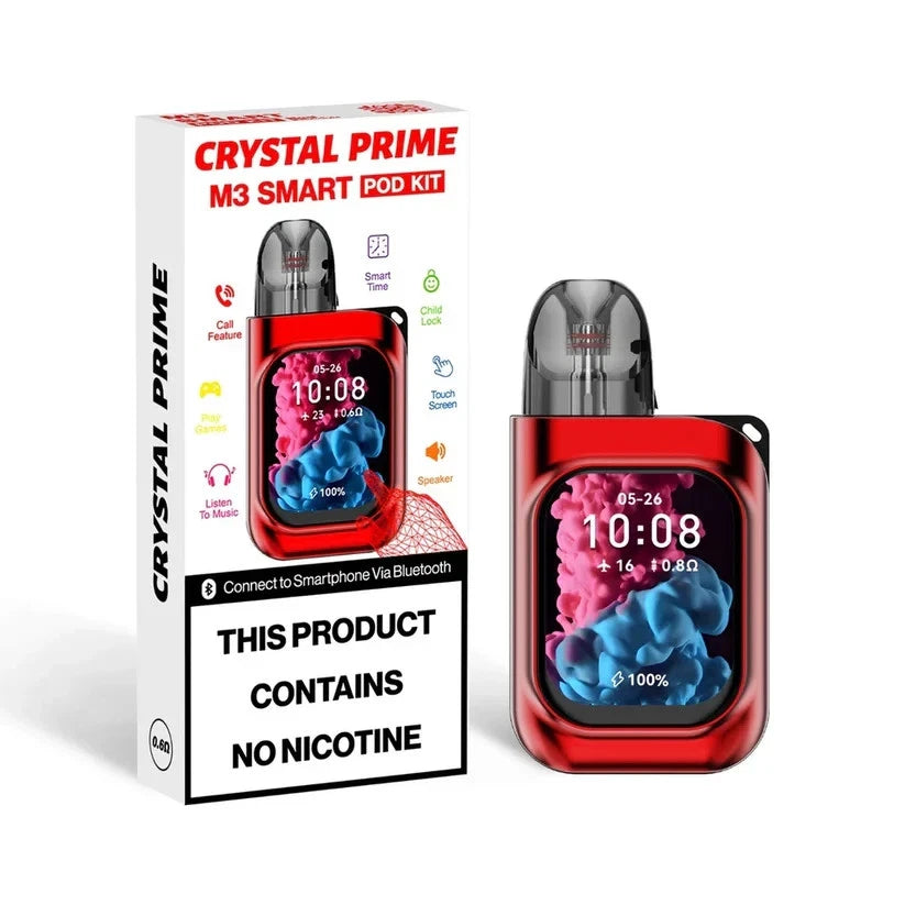 Crystal Prime M3 Smart Pod Kit with packaging on a white background
