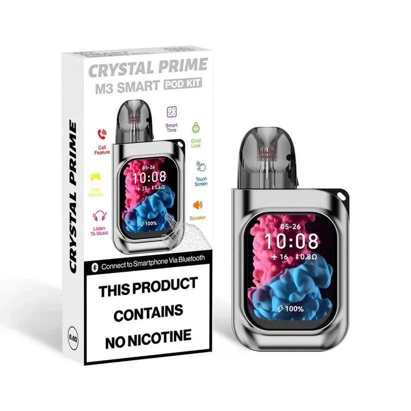 Crystal Prime M3 Smart Pod Kit with packaging on a white background