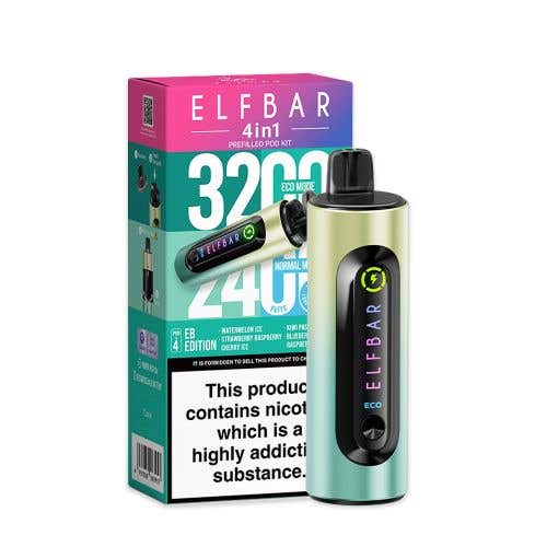 Elf Bar 4-in-1 3200 Prefilled Pod Kit - £7.99 or 3 for £23